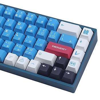 【中古】JOMKIZ PBT キーキャップ、134キー昇華型チェリープロファイルキーキャップ 7Uスペースバー付き 日本語キーキャップセット Cherry MXスイッチ US
