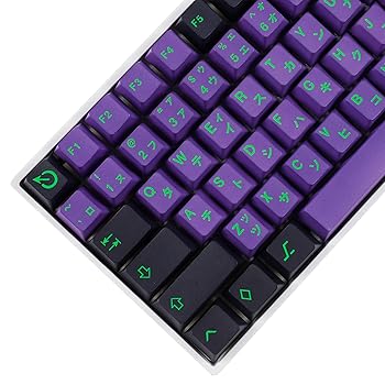 【中古】YMDK 129手がかり仕組み01パープルチェリープロファイルファイブサイドダイサブキーキャップ PBT 手がかり旗がしら TKL 61 64 68 75 87 96 104 108 Keychro