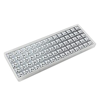 【中古】【未使用】YMDK Idobao x 75キー 直交線形レイアウト アクリルケースプレート ホットスワップ可能 ホットスワップ RGB PCBメカニカルキーボードキット