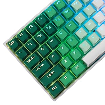 【中古】【未当て嵌める】YMDK ダブル打つこと 108 染めつける PBTシャインスルー OEM プロファイル 手がかり旗がしら 虹霓 炭素 サン仕掛ける うしろ側ともし火 手がかり旗がしら M