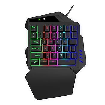【中古】unband 35 キー RGB 左手ゲーミング キーボード アナログ コントローラー入力 片手