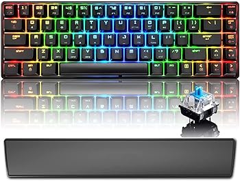 【中古】【未当て嵌める】unband 60% 真の機械的 ゲーミング 鍵盤 手合い C 有線 68 足懸かり LED うしろ側点火装置付き添い人 USB 雨合羽鍵盤 18 クロマ RGB 点火装置うしろ側