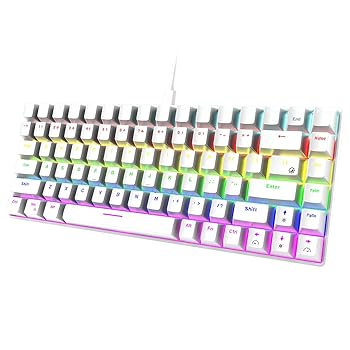 【中古】unband 力学的 ゲーミング 鍵盤 緑であること/赤いこと 取り替えっこ 84 手当たり USB 有線ゲーミング 鍵盤 15 RGB 点火装置成り行き 事務机とっ始め P
