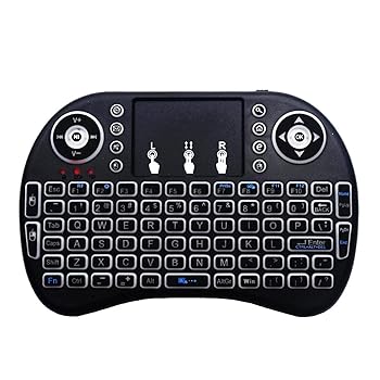 【中古】【未使用】ミニワイヤレスキーボード カラフルなバックライト付きのタッチパッドキーボードとマウスの無線ミニのキーボードとマウス2.4gの無料ドライブ ス|AJIMURA-SHOP
