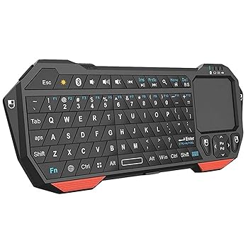 【中古】ミニワイヤレスキーボード タッチパッドホワイトライトブルートゥース3.0携帯型遠隔操作付き添い人ミニワイヤレスキーボード スマホ パソコン 万覚え帳パソコン