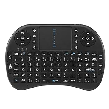 【中古】【未使用】ミニワイヤレスキーボード 2.4g無線フランスのミニキーボードタッチパッドエアマウス スマホ PC ノートPC タブレット テレビ