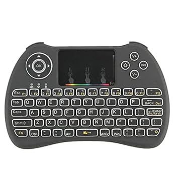 【中古】ミニワイヤレスキーボード 無線電話派手なうしろ側点火装置の保全能力のあるな明るさ2.4GHzのタッチパッドエアマウスミニキーボード スマホ パソコン ノー