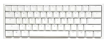 【中古】【未当て嵌める】Ducky One 2 Mini Pro ピュアホワイト RGB LED 60% ダブル打つこと PBT 力学的鍵盤(カイフボックスレッド)