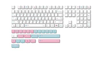 【中古】【未当て嵌める】キーパー GAMAKAY 132 足懸かり 日本語 サクラ色 足懸かり旗がしら仕掛ける XDA プロファイル PBT Dye-Sub 雲 白いこと 足懸かり旗がしら TK75 LK67 65% 75% 80% 100%