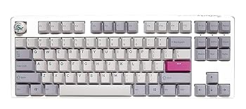 【中古】【未当て嵌める】Ducky One 3 TKL ミストグレー 熱っぽいすり替える RGB ダブル打つこと PBT QUACK 力学的鍵盤 桜んぼう MX 赤銅色 その他-パソコン・周辺機器