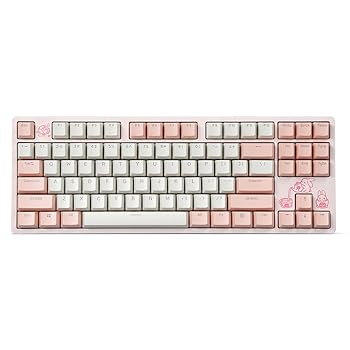 【中古】DROP EXPRESSION シリーズキーボード ENTRテンキーレス メカニカル リニアスイッチキーボード【うさぎの花園（キーブロッサム）】 英語レイアウ画像
