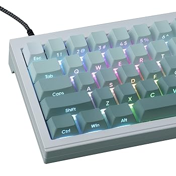 【中古】【未使用】JOMKIZ PBT キーキャップ 135キー ダブルショットキーキャップ サイドに刻印入り 透明キーキャップセット チェリープロファイル バックライト付|AJIMURA-SHOP
