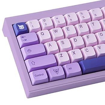 [중고] PBT 키캡, 132개 키캡, 체리 MX 기계식 키보드용 서블리메이션 체리 프로파일 보태니컬 키캡 (위치 에밀리아)