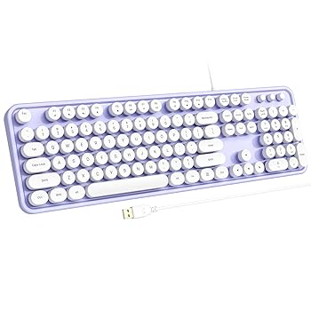 【中古】【未使用】Atelus コンピュータキーボード 有線 プラグプレイ USBキーボード 大きな数字パッド付き キャップインジケーター 折りたたみ式スタンド フルサイ