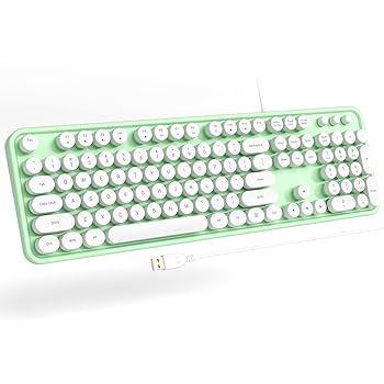 【中古】Atelus コンピューターキーボード 有線 プラグプレイUSBキーボード 大きな数字パッド付き キャップインジケーター 折りたたみ式スタンド フルサ