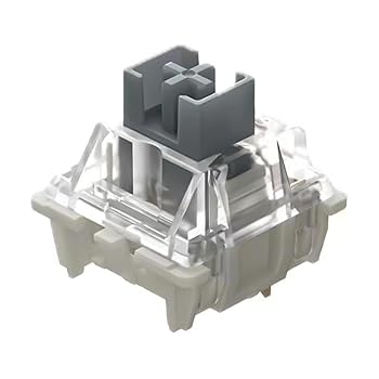 【中古】Gateron KS-9 Pro シルバースイッチ 3ピンスイッチ 潤滑済み リニアゲーミングマシン キーボードスイッチ (72個 シルバー)