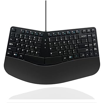 【中古】MCSaite 有線USBパウダーコンパクト万物の霊長応用科学鍵盤 - 座蒲団付き添い人手関節と手のうち受け支える付き添い人スプリットキーボード - 15.9x8.6x1.2in - ブラジャー その他-パソコン・周辺機器