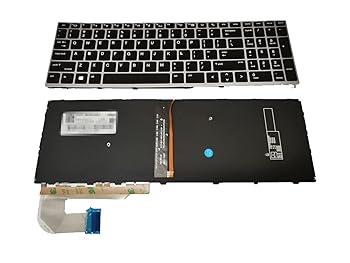 【中古】LIXSUNTEK 交換用キーボード HP EliteBook 850 G5 850 G6 Zbook 15u G5 ノートパソコン HP Elitebook 850 G6キーボード シルバーフレーム バック