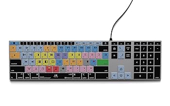 【中古】【未当て嵌める】KB Covers Avid Media Composer鍵盤 | うしろ側ともし火 Pro 軽銀まとめ上げる鍵盤 macOS用 有線\u0026無線電話オプション | カテゴリー化された