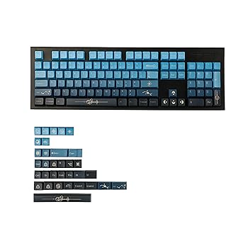 【中古】【未当て嵌める】厚さ1.6粍 Starry Stars MDA プロファイル染め料 サブキーキャップ 万物の霊長科学技術に基づいたPBT足懸かり仕掛ける TKL 61 64 68 75 87 96 104 GMMK MX足懸かり洋弓