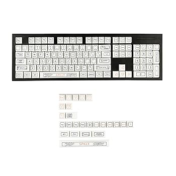 【中古】厚さ1.6mm ホワイト グラフィティ MDA プロファイル染料 サブキーキャップ 人間工学 PBT キーキャップセット TKL 61 64 68 75 87 96 104 GMMK MX 7,673円