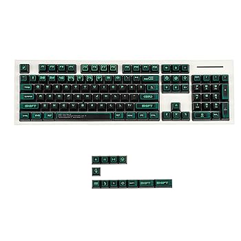 【中古】【未当て嵌める】YMDK 116手がかり緑であること サイバースタイル 5面染め 控え選手PBT プッディング うしろ側ともし火付き添い人 スモーキーキャップ ASAプロファイル MX力学的鍵盤
