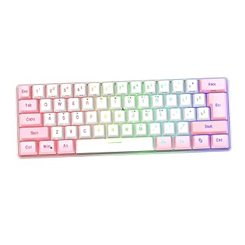 【中古】【未使用】CORHAD 61 キー キーボード 有線 メカニカル キーボード コンピューター キーボード メンブレン キーボード ゲーミング キーボード 有線 PC ゲー