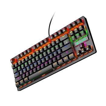 【中古】【未使用】KICHOUSE キーボードスタイル ゲーミングキーボード Rgb バックライト 87 キーレイアウト Rgb Led 対応
