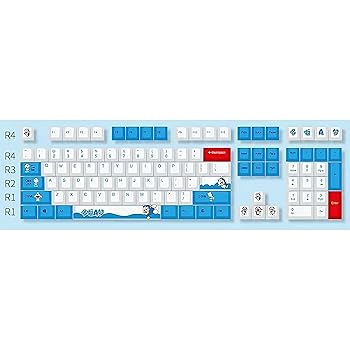 【中古】【未当てはめる】Glacier PBT 昇華式 昇華式 手懸かり鳥打ち帽 フルセット 機械的鍵盤用 桜んぼうプロファイル 60%/65%/75%/80%/96%/100%キーボードレイア
