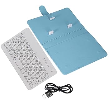 【中古】ポータブルBluetoothキーボード、折りたたみ式Bluetoothキーボード、取り外し可能なマグネットトレイ付き、ワイヤレスキーボード、PUレザーケー