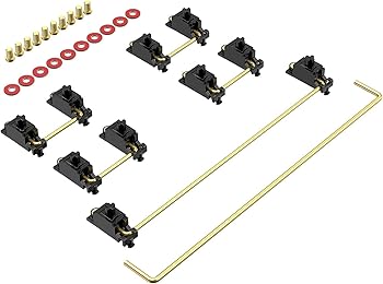 【中古】【未使用】Zkeebs DUROCK V2 ねじ込み式スタビライザー 7U 6.25U 2U クリア PCBマウントスタビライザー クリップ済み ワイヤーポッピング PCBスクリュース|AJIMURA-SHOP