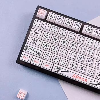 【中古】【未使用】Elacgap PBT キーキャップ 126キー かわいいグラフィティキーキャップセット XDAプロファイル 昇華型キーキャップ Cherry Gateron MXスイッチ用