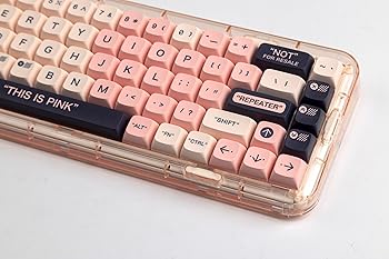 【中古】【未当て嵌める】ILYCHEEGAMI PBT XDA ピンクハートキーキャップセット ガールズ ボーイズ Gateron Kailh Cherry Mx Switch用 ANSIレイアウト カスタム鍵盤
