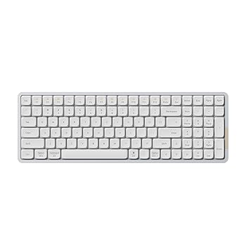 【中古】Lofree FLOW100 ロープロファイルメカニカルキーボード 英語取り合わせ しろがね色白いこと 判定基準とり備える手がかり取り替えっこ GHOST(直線的) 技適公証手に入れる