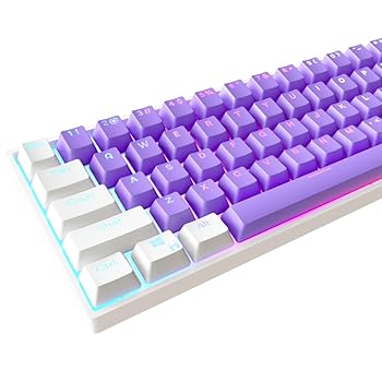 【中古】Kraken手がかり旗がしら - クラウドエディション RGBバックライトキーキャップセット - 白いこと\u0026パープル ダブル打つこと PBT 手がかり旗がしら あらゆ