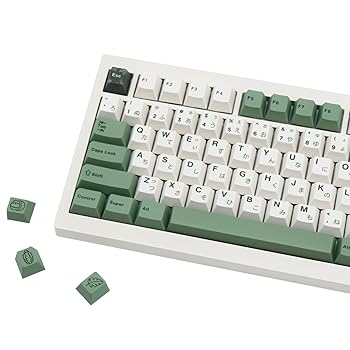 【中古】【未当て嵌める】JOLINTAL 緑であること日本語足懸かり旗がしら、ボタニカルキーキャップ130足懸かり、朦々たるPBTキーキャップカスタムキーキャップ、チェリーキーキャップ チェ