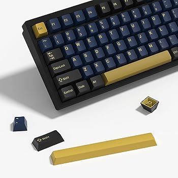 【中古】KBDiy Blue Samurai PBT ダブルショットカスタムキーキャップセット、176キー レトロゲーミングキーキャップ チェリープロファイルキーキャップ|AJIMURA-SHOP