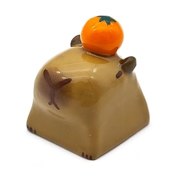 【中古】Elacgap カートゥーン カピバラ キーキャップ、カスタム 3D 手作り 粘土 職人 ESC キーキャップ、かわいいキーキャップ パーソナライズされた交｜AJIMURA-SHOP