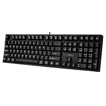 【中古】Adesso AKB-670UB メカニカルキーボード Copilot AIホットキー付き - ブルースイッチ マルチOS対応 | 触覚感とマルチメディアキーで生産性を向上