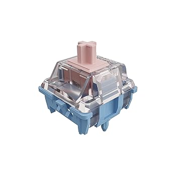 【中古】【未使用】Zhouwang GATERON メロディックキーボードスイッチ、クリッキー RGB LED 5ピン 工場出荷時潤滑キースイッチ、MXメカニカルキーボード用60gfセグ