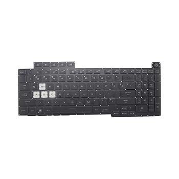 【中古】xiixtoo 取り替えっこ用鍵盤 Asus ROG Strix G17 G713 G713Q G713QE G713QM G713QR G713QR G713QY うしろ側点火装置 US用