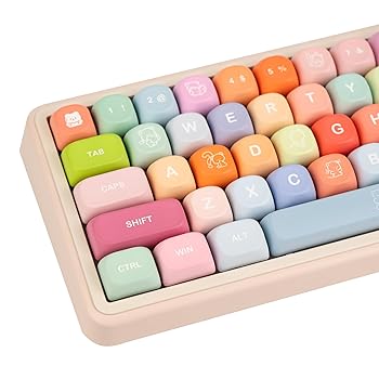 【中古】COOMICKEY PBTキーキャップ、133キー 5面昇華型キーキャップ、かわいいMOAプロファイルカスタムキーキャップセット キープラー付き Cherry Gater 10,267円