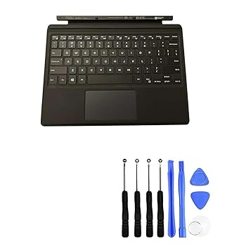 【中古】【未使用】Mengnee ノートパソコン Palmsupport キーボード Del-l Latitud-e 5285 5290 2in1 K16M US ブラック
