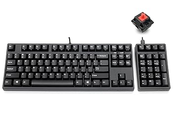 【中古】【未使用】FILCO Majestouch TKSP オフィスセット 英語配列 静音赤軸 テンキーレスキーボード テンキーパッド 黒 PBT2色成形キーキャップ メディア機能 Num 35,774円