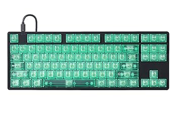 【中古】【未当て嵌める】DROP + MITO KEYSTERINE クリアキーキャップセット R2 【若葉（ペッパーミント）】ABS手がかり旗がしら Cherry MX手がかり取り替えっこ当て嵌める MDX-37123-5