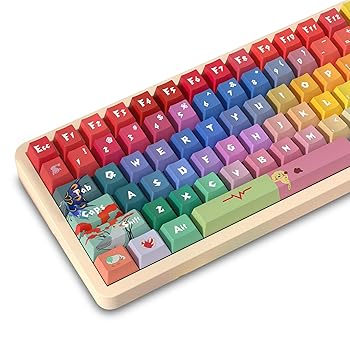 【中古】FKZ カスタム PBT 足懸かり旗がしら、Cherry Profile Dye-Sub カラフルグラデーションキーキャップ 138足懸かり 愛くるしげ足懸かり旗がしら仕掛ける 60% 65% 100