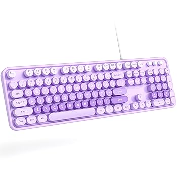 【中古】Dilter 大型プリント有線キーボード 104キー フルサイズタイプライターキーボード USBプラグアンドプレイオフィスキーボード ナンバーパッド付き