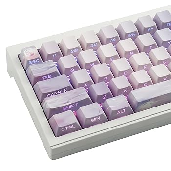 【中古】【未使用】JOMKIZ PBT キーキャップ、129キー 昇華型チェリープロファイルキーキャップ サイド刻印 透明 Pbt キーキャップセット Cherry MXスイッチ ASIN/I｜AJIMURA-SHOP
