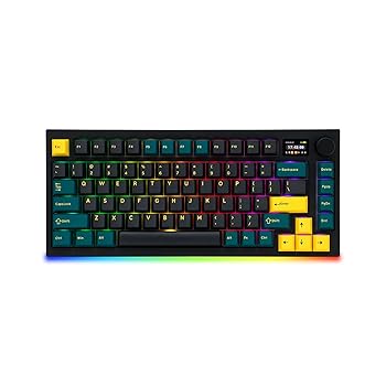 【中古】【未当てはめる】BAROCCOMiSTEL MD750 Delight BT RGB デビルグリーン TKL エルゴノミック 力学的鍵盤 LED映写幕\u0026ノッブ 75%レイアウト 2.4G/BT5.0/