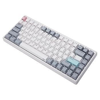 【中古】NiZ 鍵盤 Mini84 静電静電容量無接触点遣りくち 無線電話鍵盤 真っ白い 84手当たり PBT製手当たり旗がしら積み上げる 手当たり掛け目35g 英語申し合わせ Win/Mac両相応う Blue